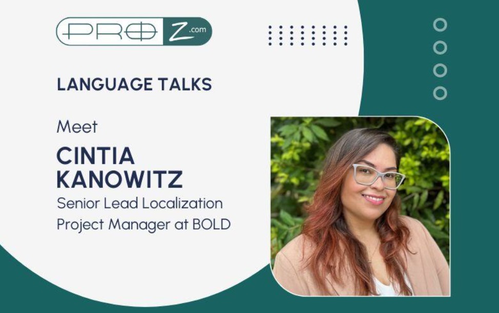 Language Talks welcomes second guest: Cintia Kanowitz from BOLD Ltd.