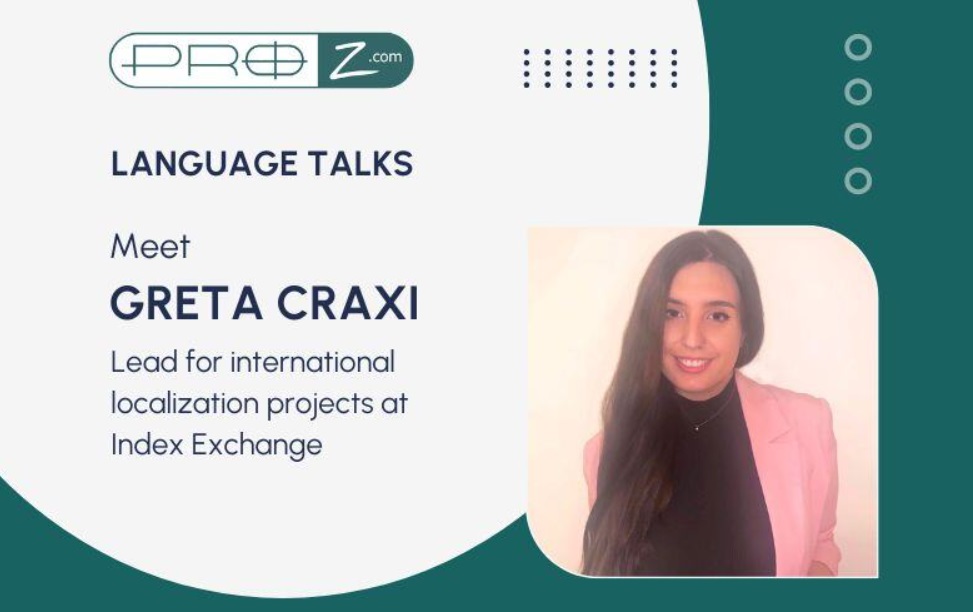 Language Talks welcomes first guest: Greta Craxi from Index Exchange